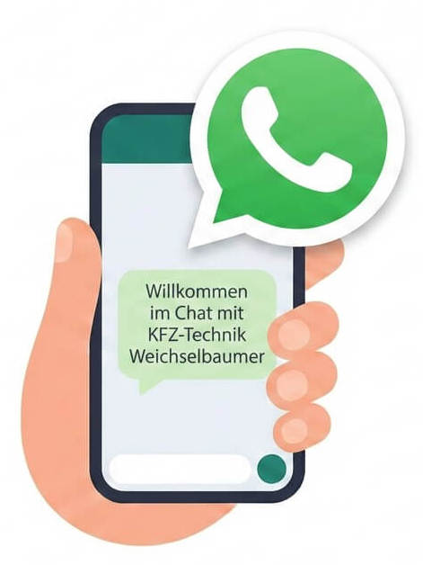 GenKI-Bild: Zum WhatsApp-Chat mit Kfz-Technik Weichselbaumer